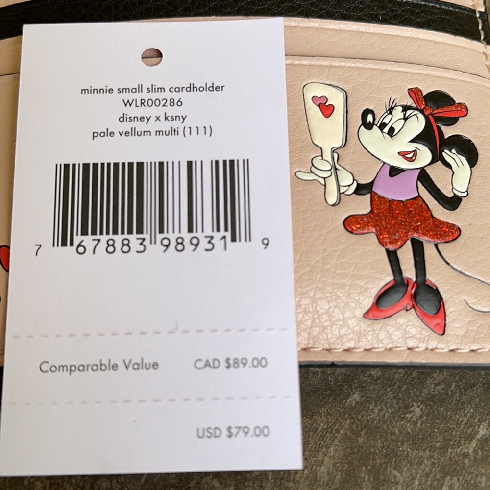 disney x kate spade new york minnie sm cardholder - Picture 13 of 16